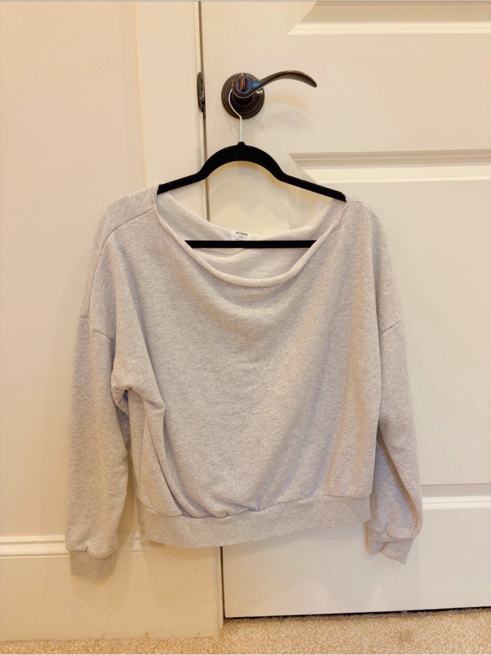 Cotton On Light Gray Scoop-Neck Top